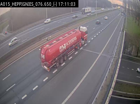 Webcam autoroute Belgique - Heppignies - E42 direction Namur - BK 76.4