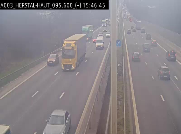 Webcam autoroute Belgique - Herstal - E40 direction Aix-la-Chapelle - BK 97