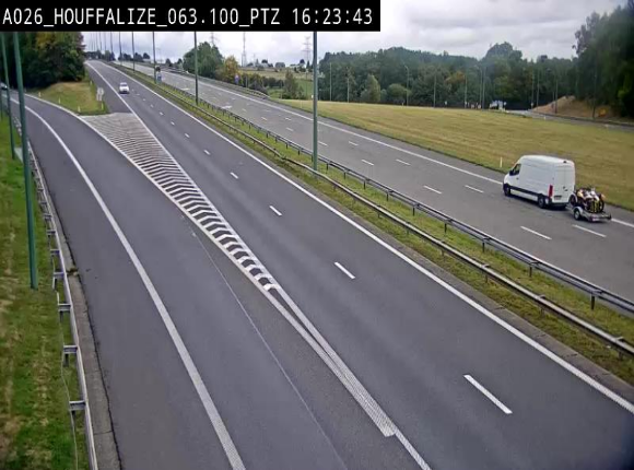 Caméra autoroute Belgique - Houffalize, E25 direction Liège