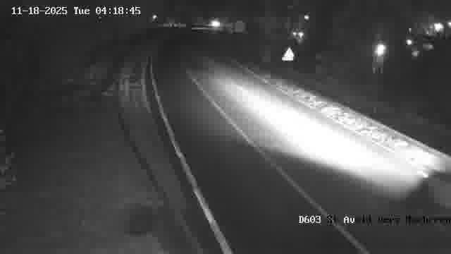 Webcam sur la D603 située à proximité de Saint-Avold. Vue orientée vers Macheren.