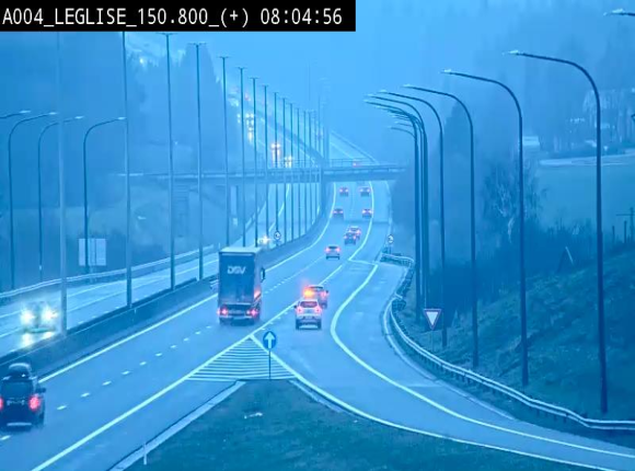 Caméra autoroute Belgique - Côte de Léglise, E411(A4) direction Luxembourg