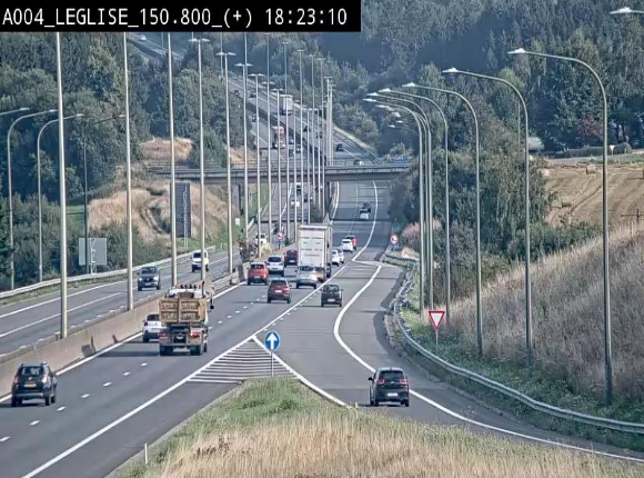 Caméra autoroute Belgique - Côte de Léglise, E411(A4) direction Luxembourg