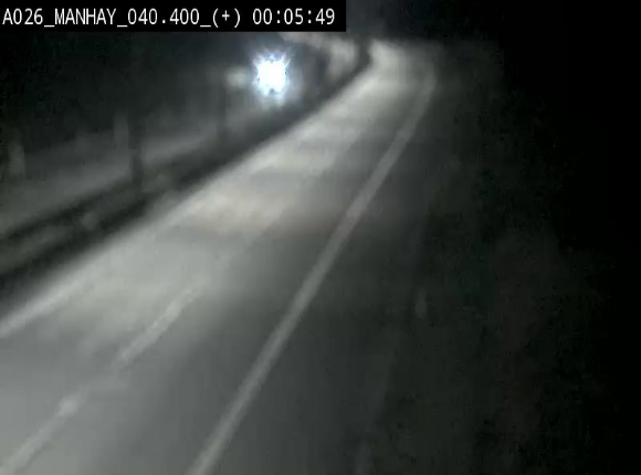 Webcam autoroute A26/E25 à hauteur de Manhay, avant la jonction avec la N651 en direction de Luxembourg - BK 40.4