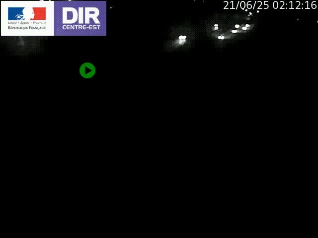 Caméra de circulation à Saint-Priest à la jonction entre l'A43 et l'A46 en direction de Marseille