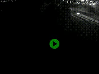 Caméra autoroute à la jonction entre l'A7 et la D301 (Boulevard urbain Sud de Lyon) à Feyzin, au sud de Lyon. Vue orientée vers Mions