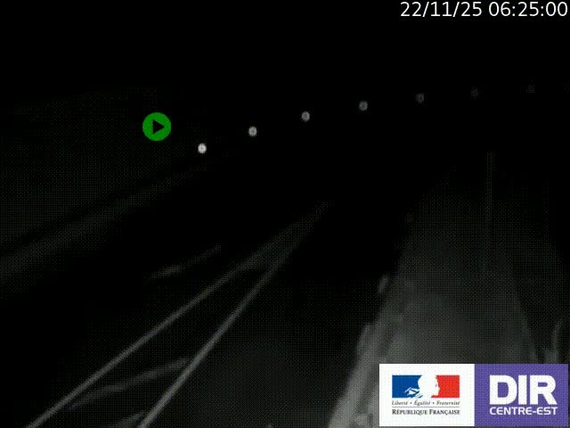 Webcam sur le col Pin Bouchain, vue orientée vers Roanne, en provenance de Lyon sur la nationale 7 (N7)