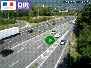 Webcam sur la Nationale 201 à hauteur de la sortie Chambéry-Nord, avant à la jonction entre l'A41 et l'A43, en direction de Lyon
