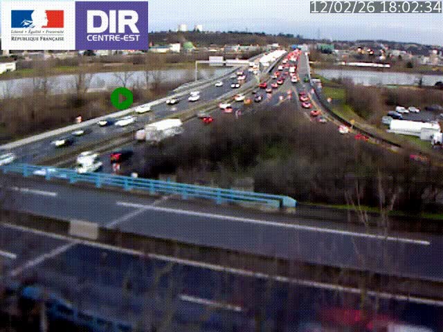 Webcam autoroute sur A450 à Pierre-Bénite en direction de Lyon et de l'autoroute A7
