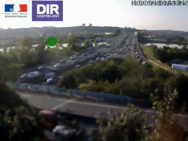 Webcam autoroute sur A450 à Pierre-Bénite en direction de Lyon et de l'autoroute A7