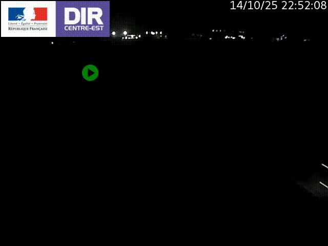 Webcam sur le contournement de Valence, sur la Nationale 7, caméra orientée vers Lyon