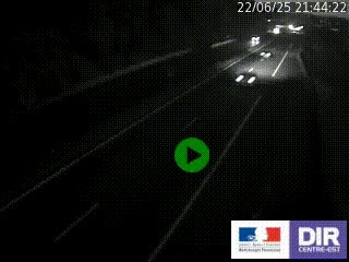 Caméra autoroutière sur l'A47 à hauteur de Givors, a proximité de Lyon. La webcam est orientée vers Lyon