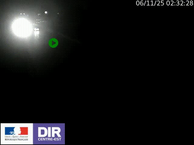 Caméra trafic à la jonction entre l'A46 (Rocade-est de Lyon) et l'A42 à hauteur de Vault-en-Velin en direction de Marseille