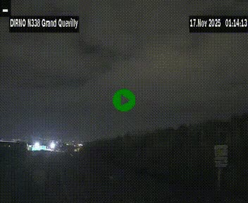 Webcam routière sur N338 à hauteur de Grand-Quevilly en périphérie de Rouen. Vue orientée vers Rouen