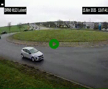 Webcam en périphérie de Chartres sur la N123, à hauteur de Luisant. Vue orientée vers Chartres