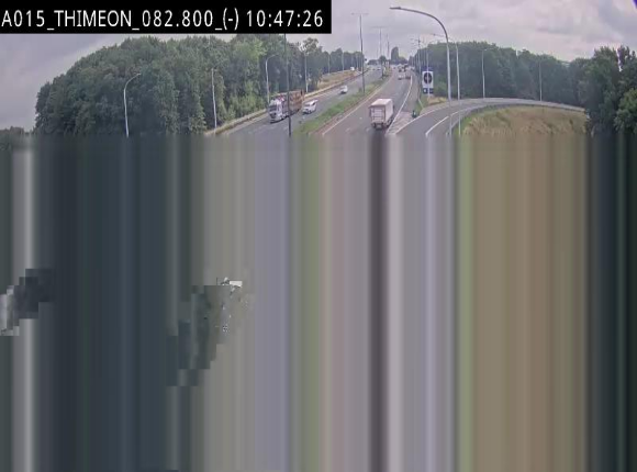 Caméra trafic Belgique - Thiméon - E42, jonction avec A54 (E420) direction La Louvière/Charleroi - BK 82.82