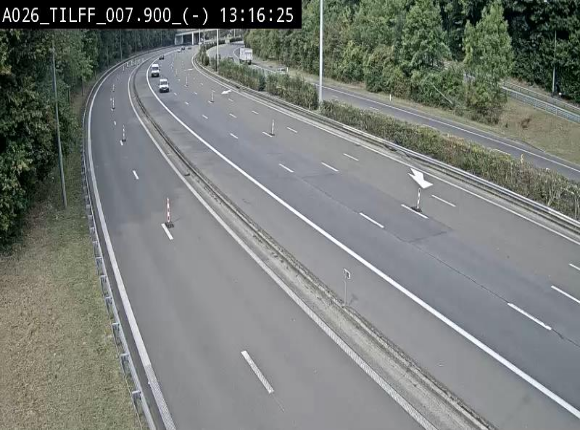Webcam autoroute A26/E25 à Esneux, en Belgique en direction Luxembourg - BK 7.9
