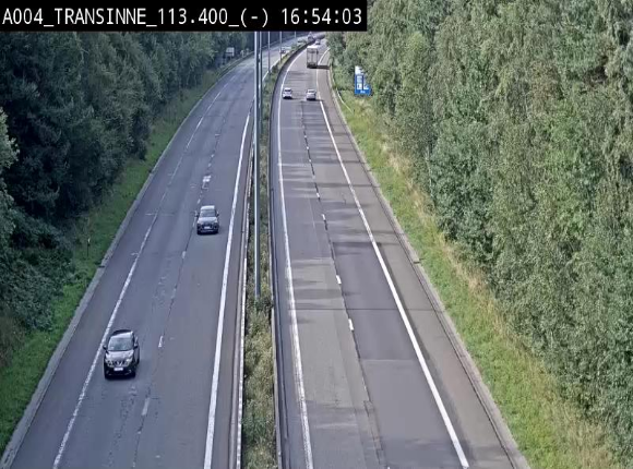 Caméra trafic E411 (A4) - Transinne direction Namur - BK 113.425