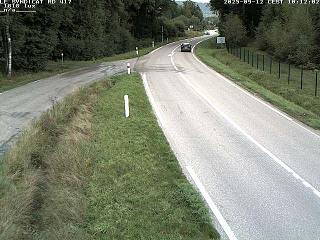 Webcam dans les Vosges dans la commune du Syndicat sur la D417 sur la route de Gerardmer