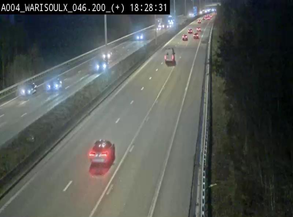 Webcam autoroute Belgique - Warissoulx - E411 - BK 46.2