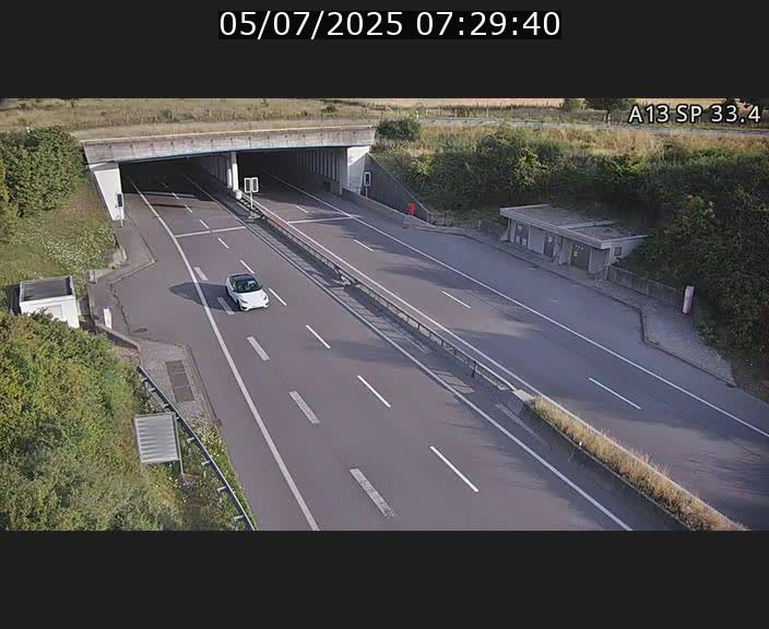 Webcam trafic sur A13 à hauteur d'Altwies en direction de Mondorf-les-bains et en provenance de l'Allemagne
