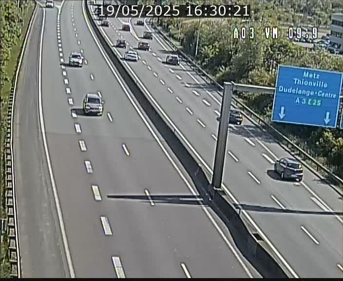 Webcam Autoroute à la Croix de Bettembourg - A3 - BK 9.9 - direction France
