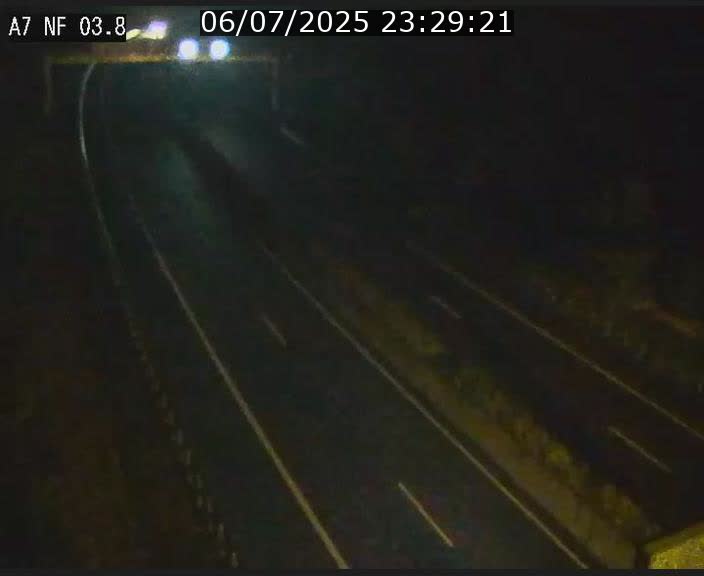 Webcam autoroute A7 au Luxembourg à la sortie du Tunnel Stafelter vers le Nord