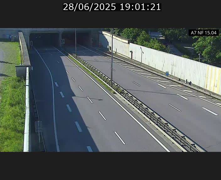 Caméra trafic Luxembourg - A7, Tunnel Mersch, entrée sud, direction Ettelbruck