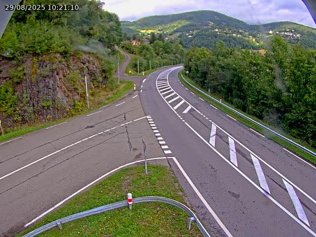 Caméra autoroute France - N66, col du Bussang direction Remiremont