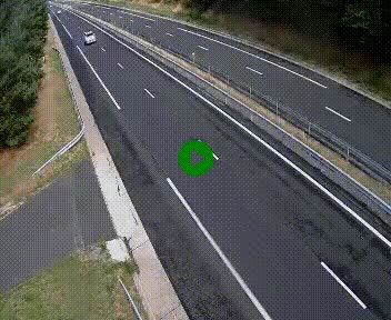 Caméra autoroute A75 à hauteur du col des Issartets en direction de Montpellier