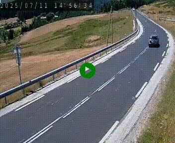 Webcam routière au niveau du col de la Chavade en Ardèche, sur la N102 à 1266 mètres d'altitude