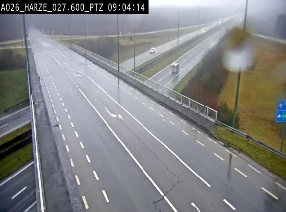 Caméra autoroute Belgique - Sougné-Remouchamps,E25 direction Luxembourg