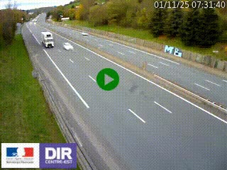 Webcam routière à Saint-Etienne-Terrenoire sur la RN88 avant la jonction entre l'A72 et le Boulevard Périphérique de Saint-Etienne