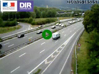 Caméra routière à hauteur de la sortie 15 Chambéry-centre au PK 4,103 en direction d'Albertville