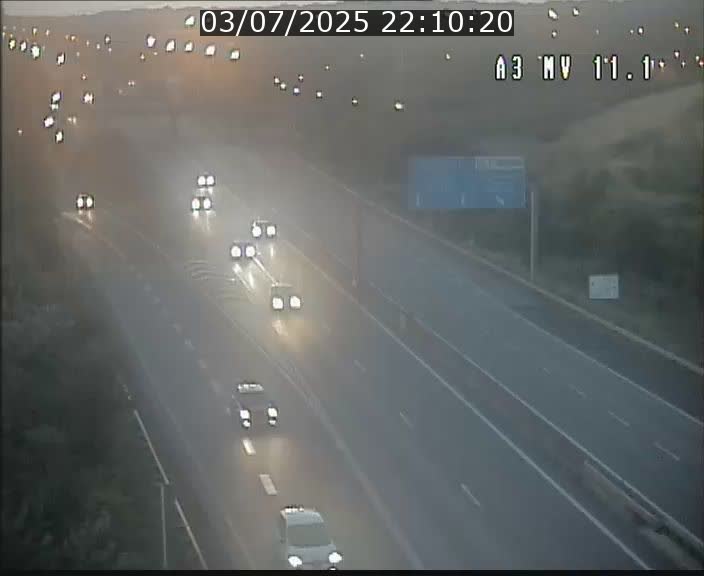 Traffic live webcam Luxembourg Croix de Bettembourg A3 - BK 11.1 - direction Luxembourg-ville