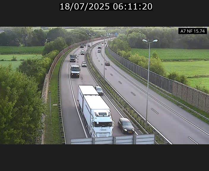 Caméra trafic Luxembourg - A7, Tunnel Mersch, entrée nord, direction Lorentzweiler