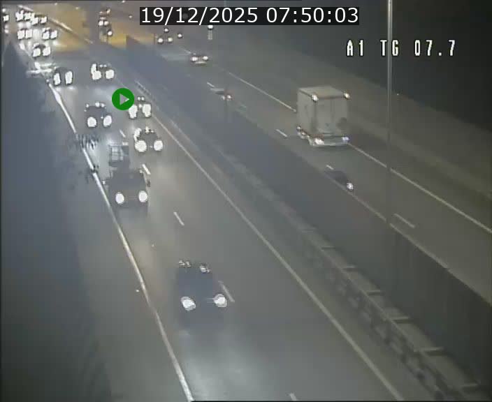 Traffic live webcam Luxembourg Kirchberg - A1 direction Luxembourg-ville - BK 7.7