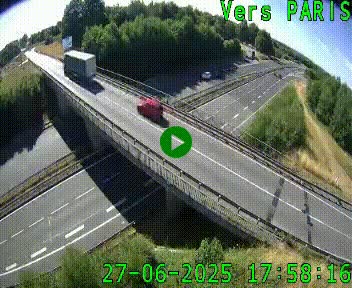 Clone of Caméra routière sur l'autoroute A20 au nord de Limoges, à la jonction avec la N520. Vue orientée vers Paris