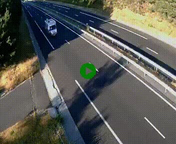 Caméra autoroute A75 à hauteur du col des Issartets en direction de Montpellier