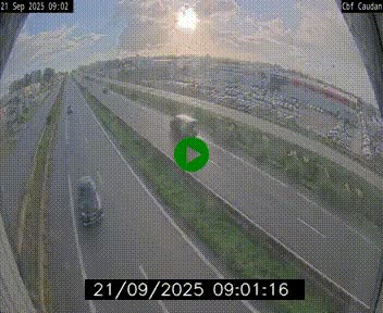 Webcam sur la N165 à hauteur de Caudan, dans le Morbihan.
