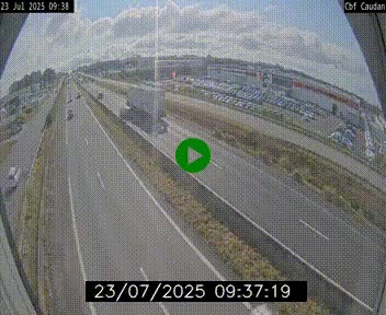 Webcam sur la N165 à hauteur de Caudan, dans le Morbihan.