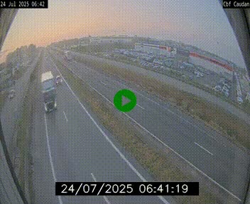 Webcam sur la N165 à hauteur de Caudan, dans le Morbihan.