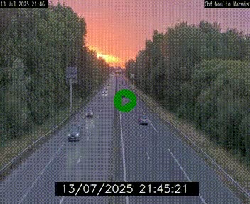 Webcam sur le périphérique de Nantes (N844) entre la Porte de Saint-Luce et la Porte d'Anjou, à l'est de la ville