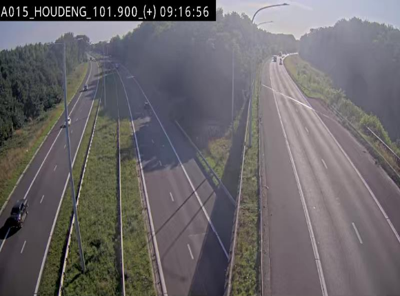 Webcam autoroute Belgique - Houdeng-Goegnies - Jonction E19/E42 direction Tournai/Mons - BK 101.85