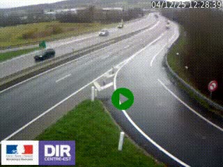 Webcam routière sur la RN6 à Auxerre, à hauteur de la sortie Monéteau, en direction de l'A6 (Gurgy)