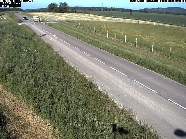 Webcam à Dombrot-le-Sec dans le département des Vosges sur la D429 à 407 mètres d'altitude