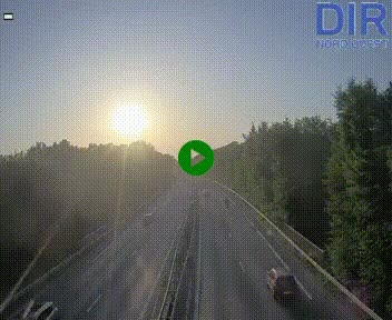 Webcam sur le périphérique de Caen (N814) à l'est de la ville, à Mondeville hauteur de la sortie 2, Presqu'île-Rives de l'Orne, au bout de l'autoroute A13
