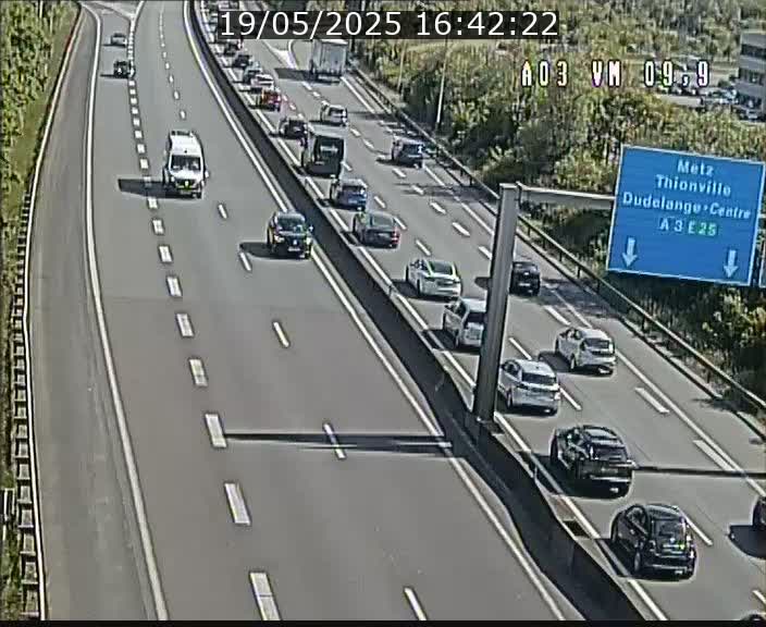 Webcam Autoroute à la Croix de Bettembourg - A3 - BK 9.9 - direction France