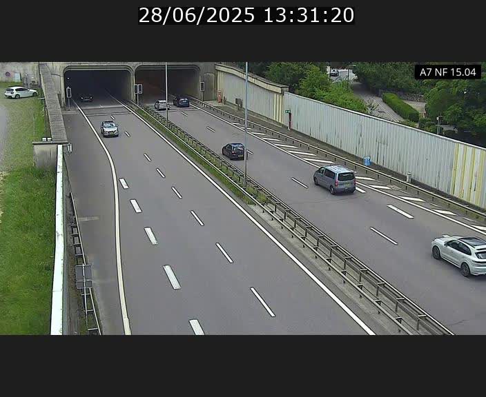 Caméra trafic Luxembourg - A7, Tunnel Mersch, entrée sud, direction Ettelbruck