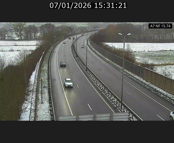 Caméra trafic Luxembourg - A7, Tunnel Mersch, entrée nord, direction Lorentzweiler