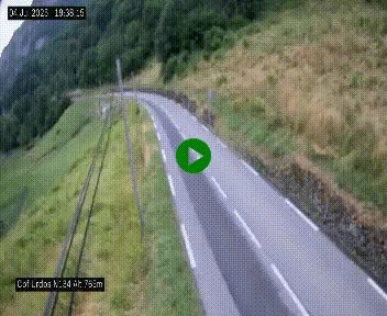 Webcam dans les Pyrénées Atlantique au niveau du col d'Urdos et du fort du Pourtalet sur la N134, en direction du Col et du tunnel du Somport, à 765 mètres d'altitude